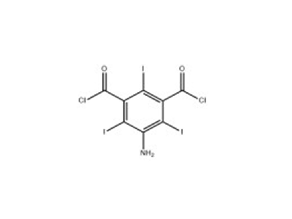 йодисто - амидиновый промежуточный продукт (по порядку) 5 - амино - 2,4,6 - трииод дибензоила дихлорида